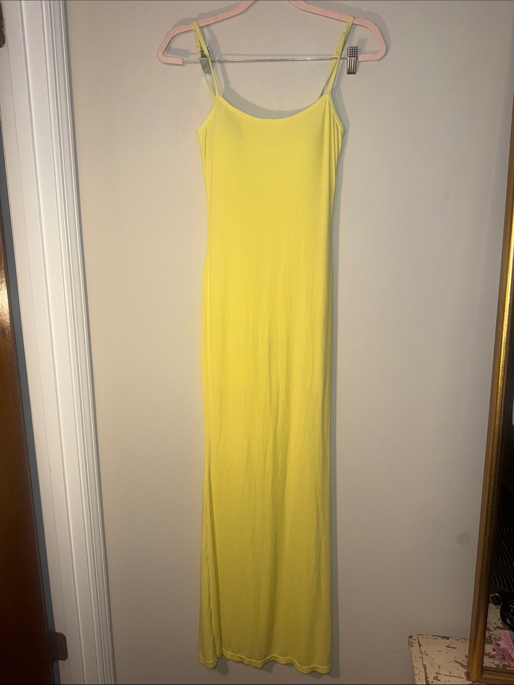 Popilush Sunshine Yellow Spaghetti-Strap Maxi Dress